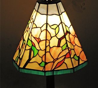 Stained glass lamps and wall lamp